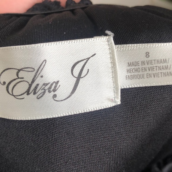 Eliza J Black Lace Off Shoulder Tunic Dress - Picture 4 of 5